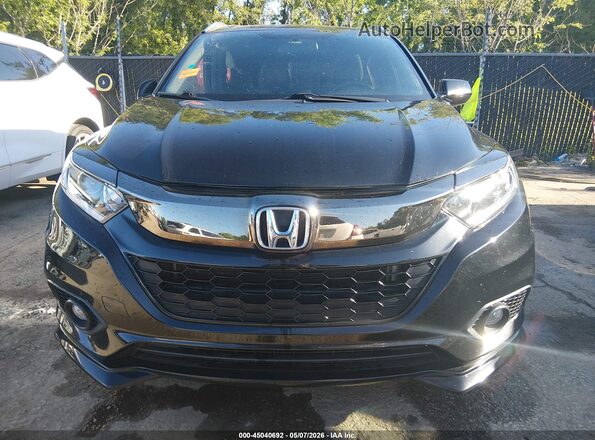 3CZRU6H18MM749962 2021 HONDA HR-V Black Widok wnętrza z tyłu