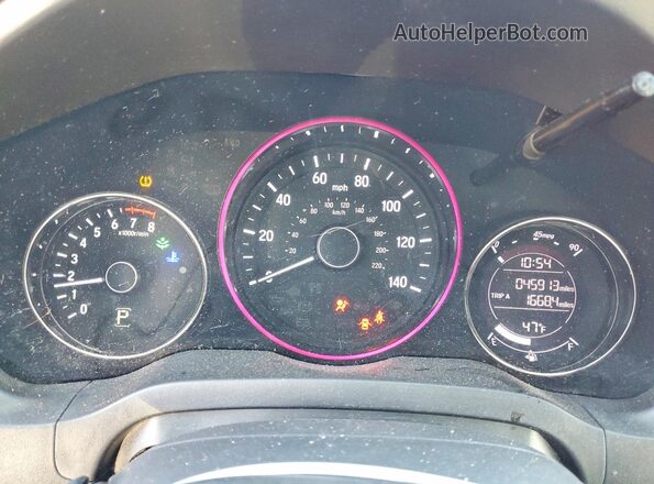 3CZRU6H19KG724063 2019 HONDA HR-V Black Вид щитка приладів