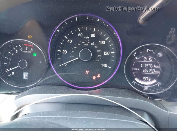 3CZRU6H30MM743476 2021 HONDA HR-V Silver Widok tylnych siedzeń