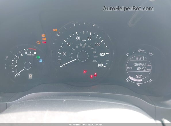 3CZRU6H32HM709898 2017 HONDA HR-V Red უკანა სავარძლების ხედი