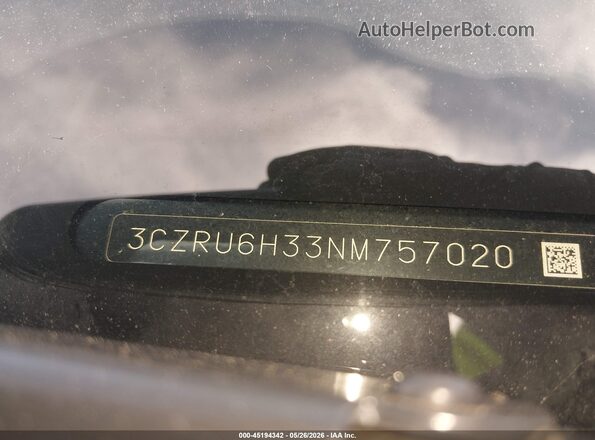 3CZRU6H33NM757020 2022 HONDA HR-V Black 