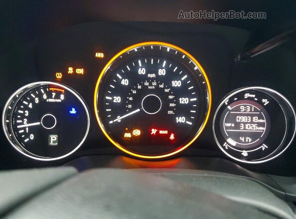 3CZRU6H34HG700263 2017 HONDA HR-V Gray 