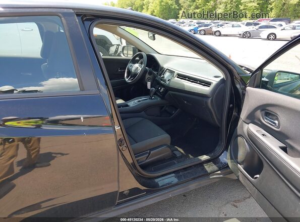 3CZRU6H35MM718217 2021 HONDA HR-V Black Widok wnętrza z przodu