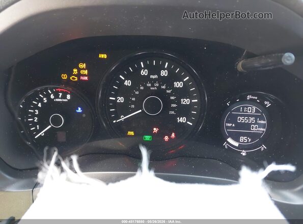 3CZRU6H36MM738850 2021 HONDA HR-V Black Vista de los asientos traseros