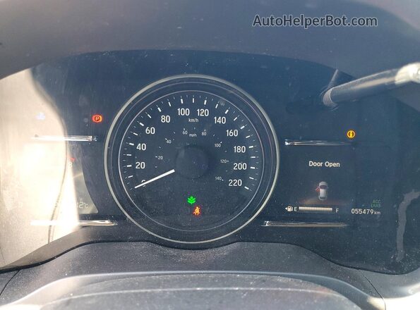 3CZRU6H36NM100423 2022 HONDA HR-V Black ხელსაწყოთა პანელის ხედი