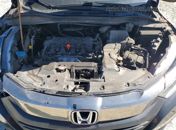 3CZRU6H36NM100423 2022 HONDA HR-V Black ძრავის განყოფილების ხედი