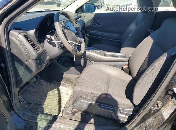 3CZRU6H36NM100423 2022 HONDA HR-V Black წინა სალონის ხედი