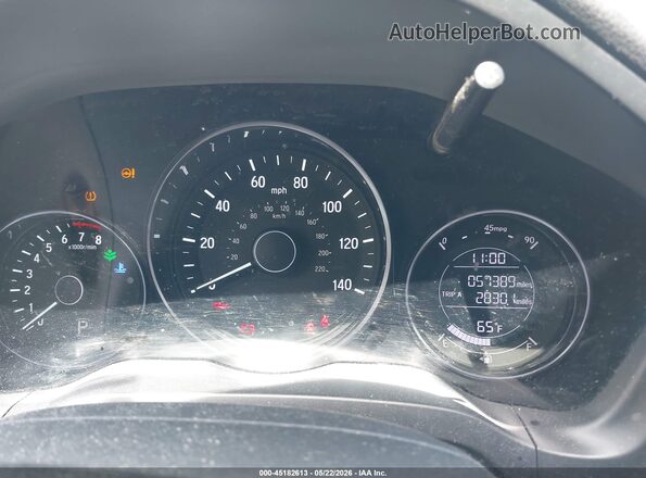 3CZRU6H38KG734035 2019 HONDA HR-V Black Vista de los asientos traseros