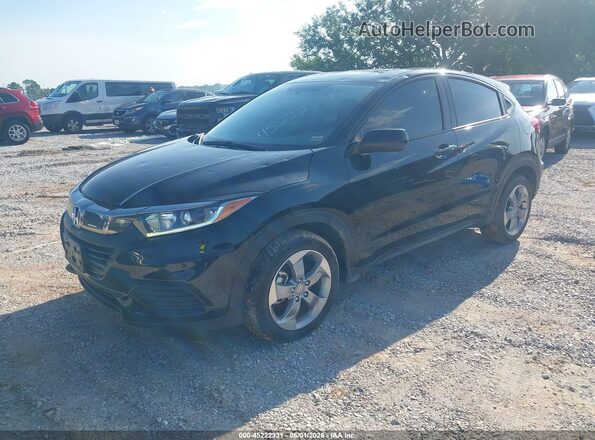3CZRU6H39NM722823 2022 HONDA HR-V Black Առջևի ձախ երեք քառորդ տեսարան
