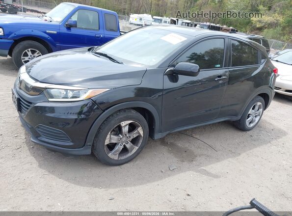 3CZRU6H3XKG707502 2019 HONDA HR-V Black Առջևի ձախ երեք քառորդ տեսարան