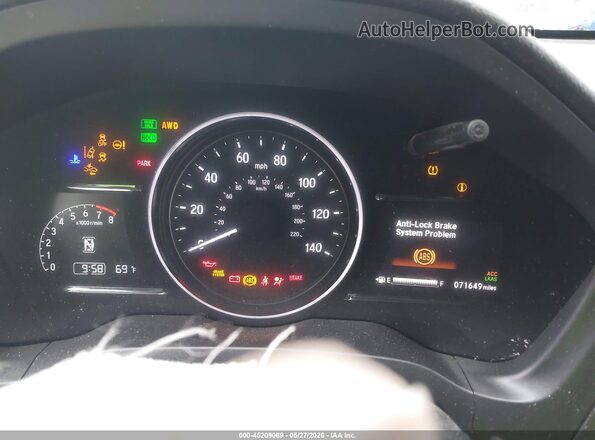 3CZRU6H50NM749846 2022 HONDA HR-V White Widok tylnych siedzeń