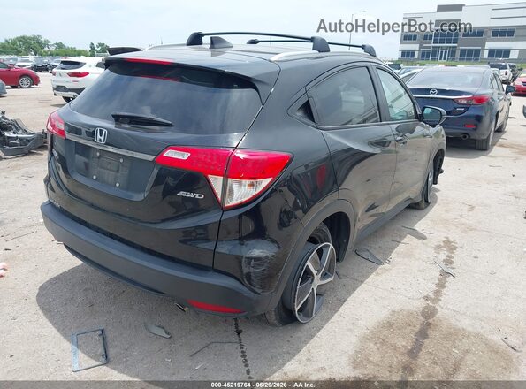 3CZRU6H50NM771202 2022 HONDA HR-V Black უკანა მარჯვენა