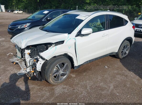 3CZRU6H53MM721666 2021 HONDA HR-V White წინა მარცხენა ხედი სამი მეოთხედიდან