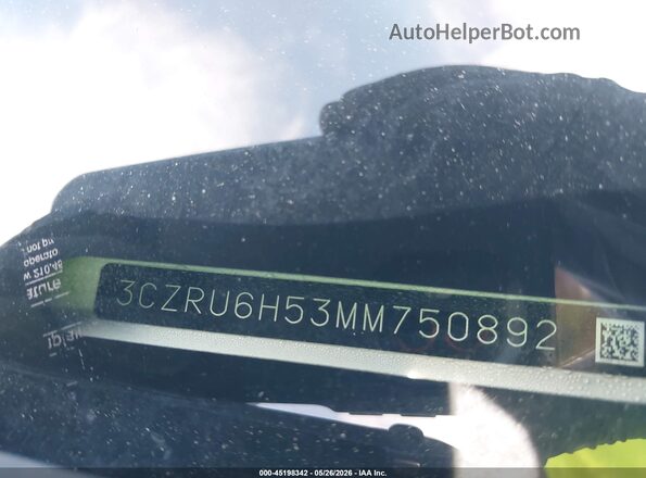 3CZRU6H53MM750892 2021 HONDA HR-V White ხელსაწყოთა პანელის ხედი