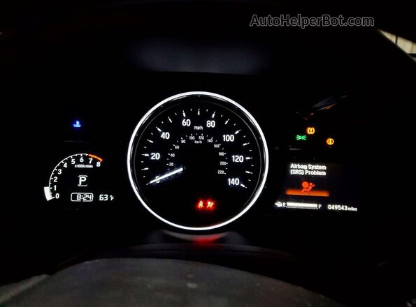 3CZRU6H54MM701779 2021 HONDA HR-V White Instrument cluster view