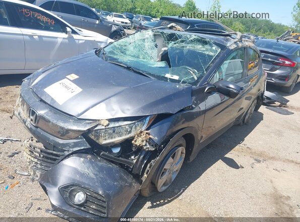 3CZRU6H55KM702503 2019 HONDA HR-V Gray Front left