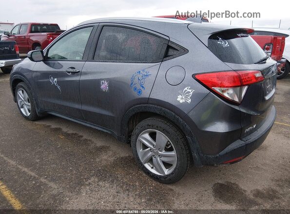 3CZRU6H55KM707328 2019 HONDA HR-V Blue Trasero izquierdo