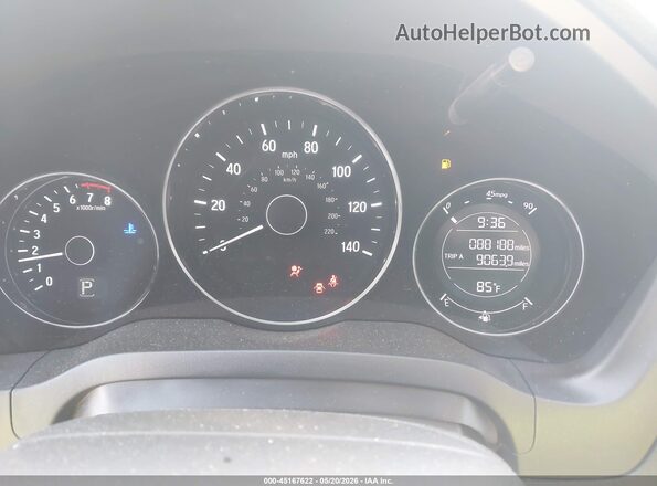 3CZRU6H56HG708401 2017 HONDA HR-V Gray Widok tylnych siedzeń