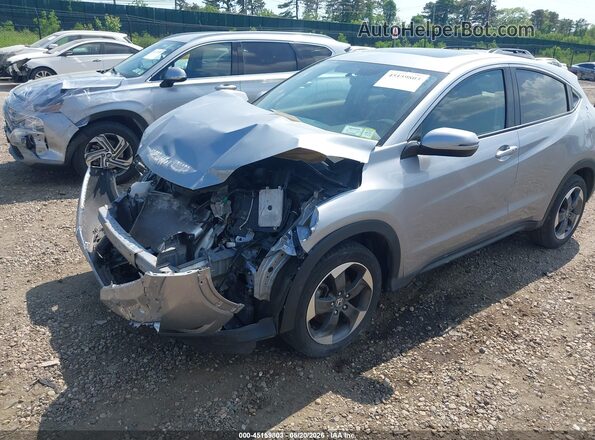 3CZRU6H56JM711970 2018 HONDA HR-V Silver წინა მარცხენა ხედი სამი მეოთხედიდან