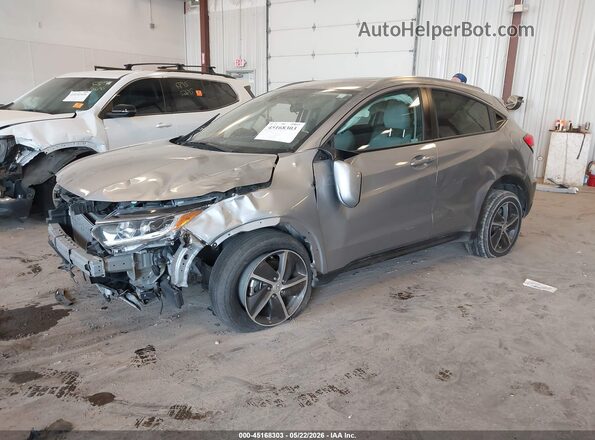 3CZRU6H56MM755696 2021 HONDA HR-V Silver Vista tres cuartos delantera izquierda