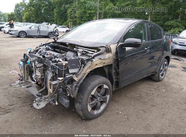 3CZRU6H57JM728048 2018 HONDA HR-V Black წინა მარცხენა ხედი სამი მეოთხედიდან