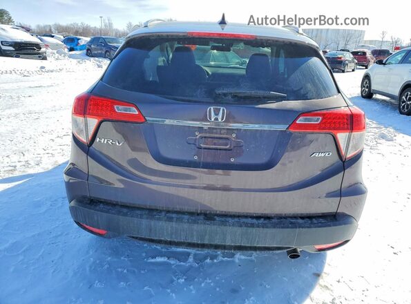 3CZRU6H57KM731694 2019 HONDA HR-V Фиолетовый Вид сзади