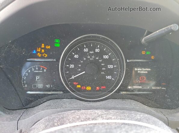 3CZRU6H57KM731694 2019 HONDA HR-V Фиолетовый Вид щитка приборов