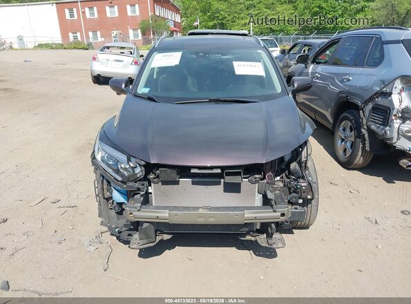 3CZRU6H59MM726192 2021 HONDA HR-V Purple Instrument cluster view