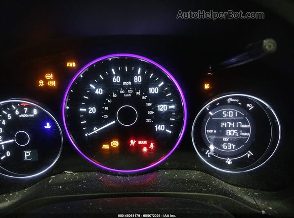 3CZRU6H5XGM709339 2016 HONDA HR-V Gray 