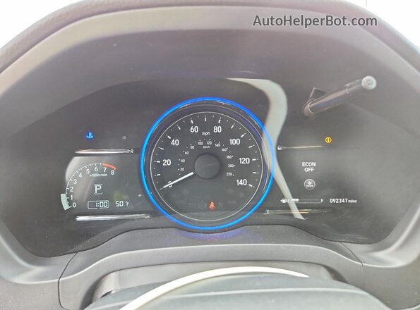 3CZRU6H70LM729255 2020 HONDA HR-V Orange ხელსაწყოთა პანელის ხედი