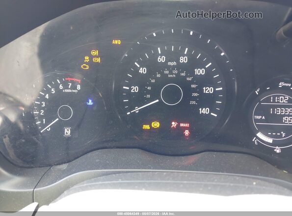 3CZRU6H71GM708016 2016 HONDA HR-V Gray Widok tylnych siedzeń