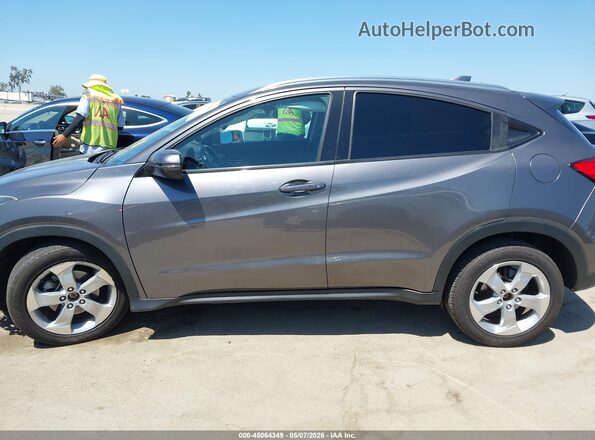 3CZRU6H71GM708016 2016 HONDA HR-V Gray Widok wnętrza z tyłu
