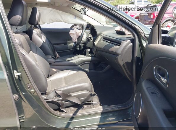 3CZRU6H73HM700341 2017 HONDA HR-V Green Widok wnętrza z przodu