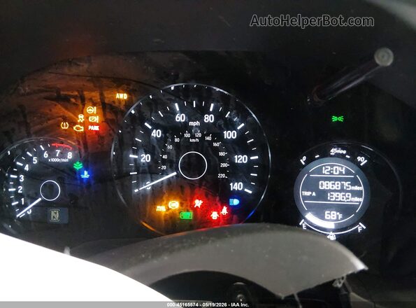 3CZRU6H73HM715227 2017 HONDA HR-V Black უკანა სავარძლების ხედი
