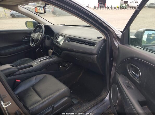 3CZRU6H7XGM723324 2016 HONDA HR-V Gray Widok wnętrza z przodu