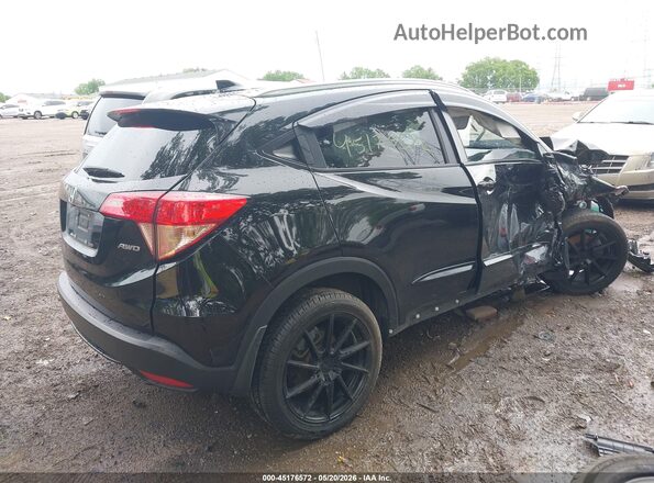 3CZRU6H7XJM722116 2018 HONDA HR-V Black Tył prawy