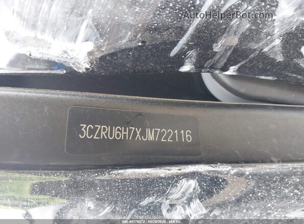 3CZRU6H7XJM722116 2018 HONDA HR-V Black Widok komory silnika