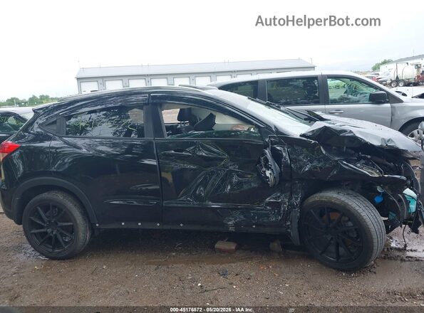 3CZRU6H7XJM722116 2018 HONDA HR-V Black Widok wnętrza z tyłu