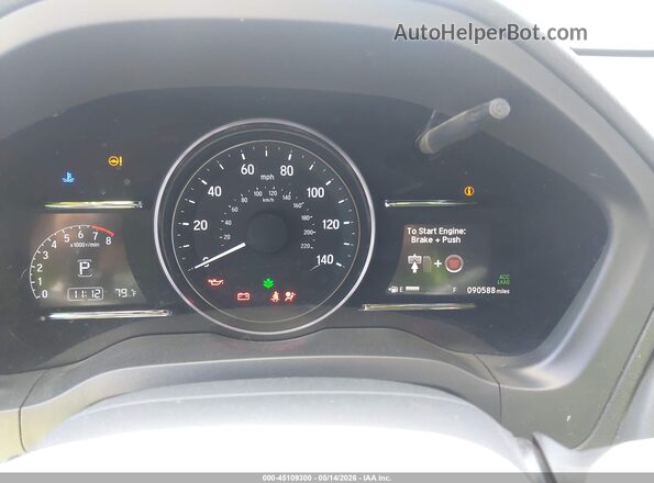 3CZRU6H97KM720293 2019 HONDA HR-V Black Widok tylnych siedzeń