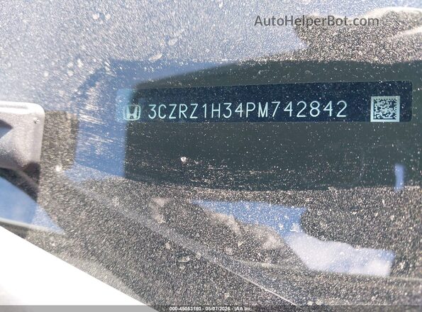 3CZRZ1H34PM742842 2023 HONDA HR-V White Widok komory silnika
