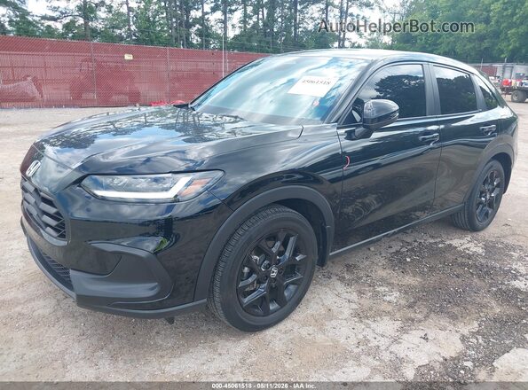 3CZRZ1H52RM761314 2024 HONDA HR-V Black Առջևի ձախ երեք քառորդ տեսարան