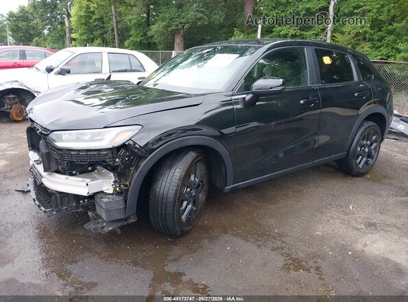 3CZRZ1H56RM761638 2024 HONDA HR-V Black Передня ліва чверть