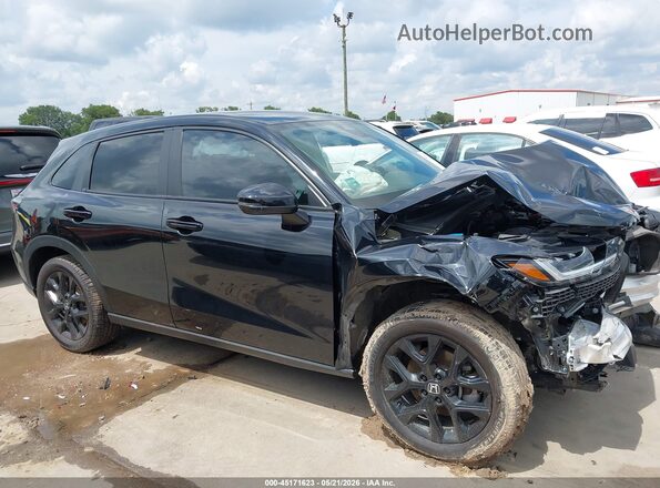 3CZRZ1H5XRM724401 2024 HONDA HR-V Black სალონის 360-გრადუსიანი ხედი