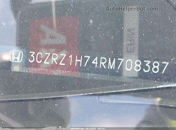 3CZRZ1H74RM708387 2024 HONDA HR-V Gray Widok komory silnika