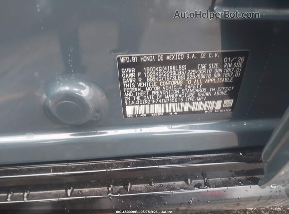 3CZRZ1H74TM735015 2026 HONDA HR-V Green Engine compartment view