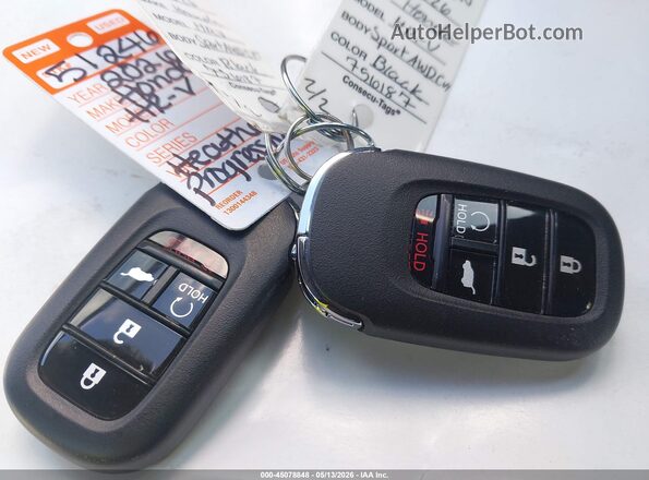 3CZRZ2H50TM756187 2026 HONDA HR-V Black Առջևի վահանակի տեսք