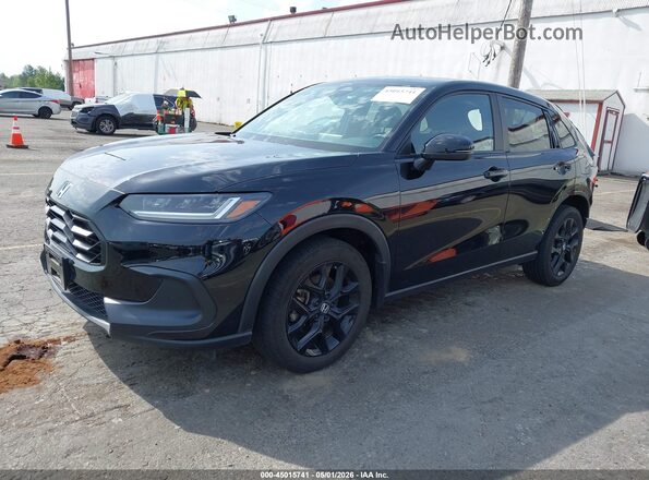 3CZRZ2H52PM703805 2023 HONDA HR-V Черный Передняя левая четверть