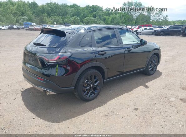 3CZRZ2H52SM746324 2025 HONDA HR-V Черный Задняя правая четверть
