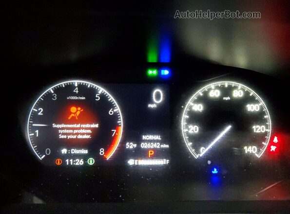 3CZRZ2H52SM772745 2025 HONDA HR-V Gray ხელსაწყოთა პანელის ხედი