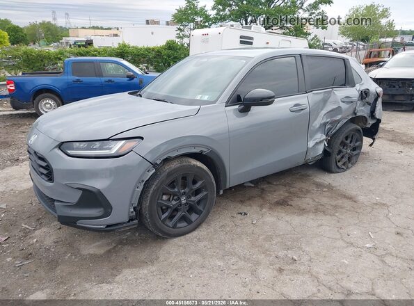 3CZRZ2H53RM723404 2024 HONDA HR-V Gray Առջևի ձախ երեք քառորդ տեսարան